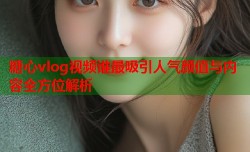 糖心vlog视频谁最吸引人气颜值与内容全方位解析