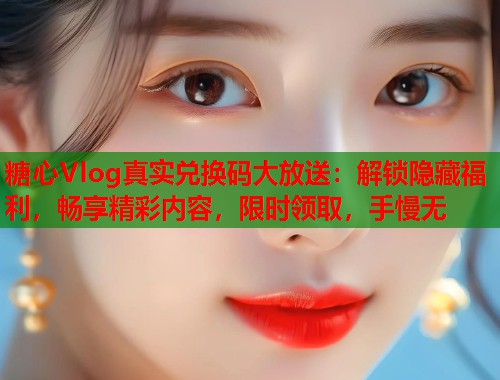 糖心Vlog真实兑换码大放送：解锁隐藏福利，畅享精彩内容，限时领取，手慢无  第2张